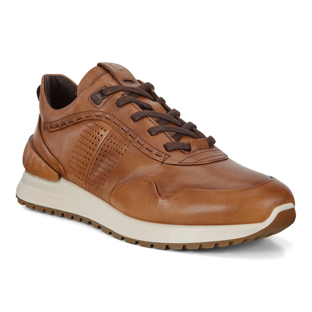 ECCO Mens Sneakers Brown - Astir Embossed - VUL-867250